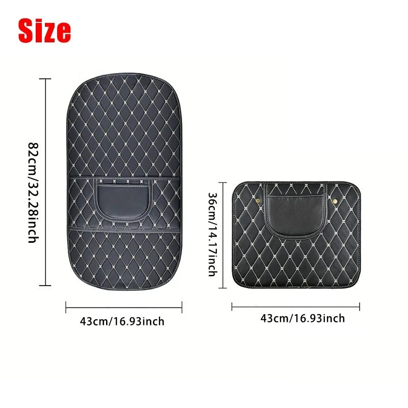 New PU Leather Car Anti-Kick Mats Auto Seat Back Protector Cover For Children Car Back Seat Anti-Dirty Pad Car Accessories
