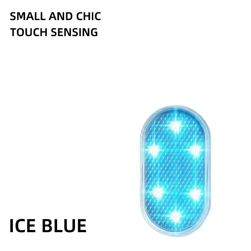 LED Touch Light Mini Wireless Car Interior Lighting Auto Roof Ceiling Reading Lamp for Trunk Storage Box USB Charging