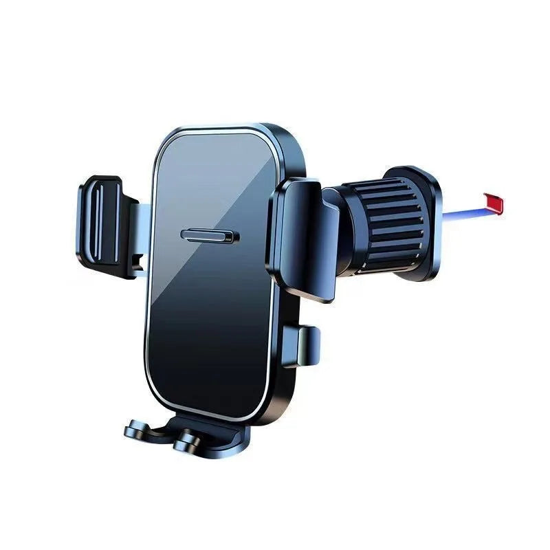 Adjustable Car Phone Mount with ABS Frame & Strong Suction Base - 360° Swivel Dashboard Cradle, Anti-Shake/Slip Design